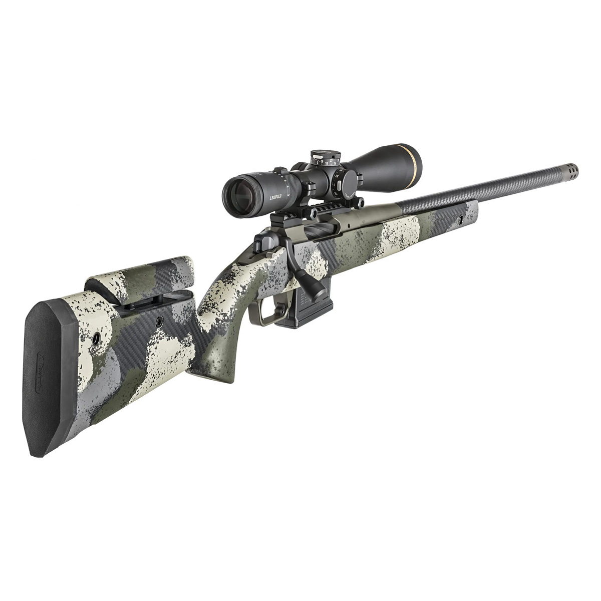 Springfield Armory® has a storied history of building fine firearms for defense and competition. Now, our skilled gun makers set their sights on their next pursuit – the Model 2020 Waypoint™ premium American-made bolt action hunting rifle. This 6.5 Creedmoor rifle features a custom painted Evergreen carbon fiber stock with an adjustable cheek comb, and the carbon fiber barrel delivers precision performance downrange. See the way with the Model 2020 Waypoint™.