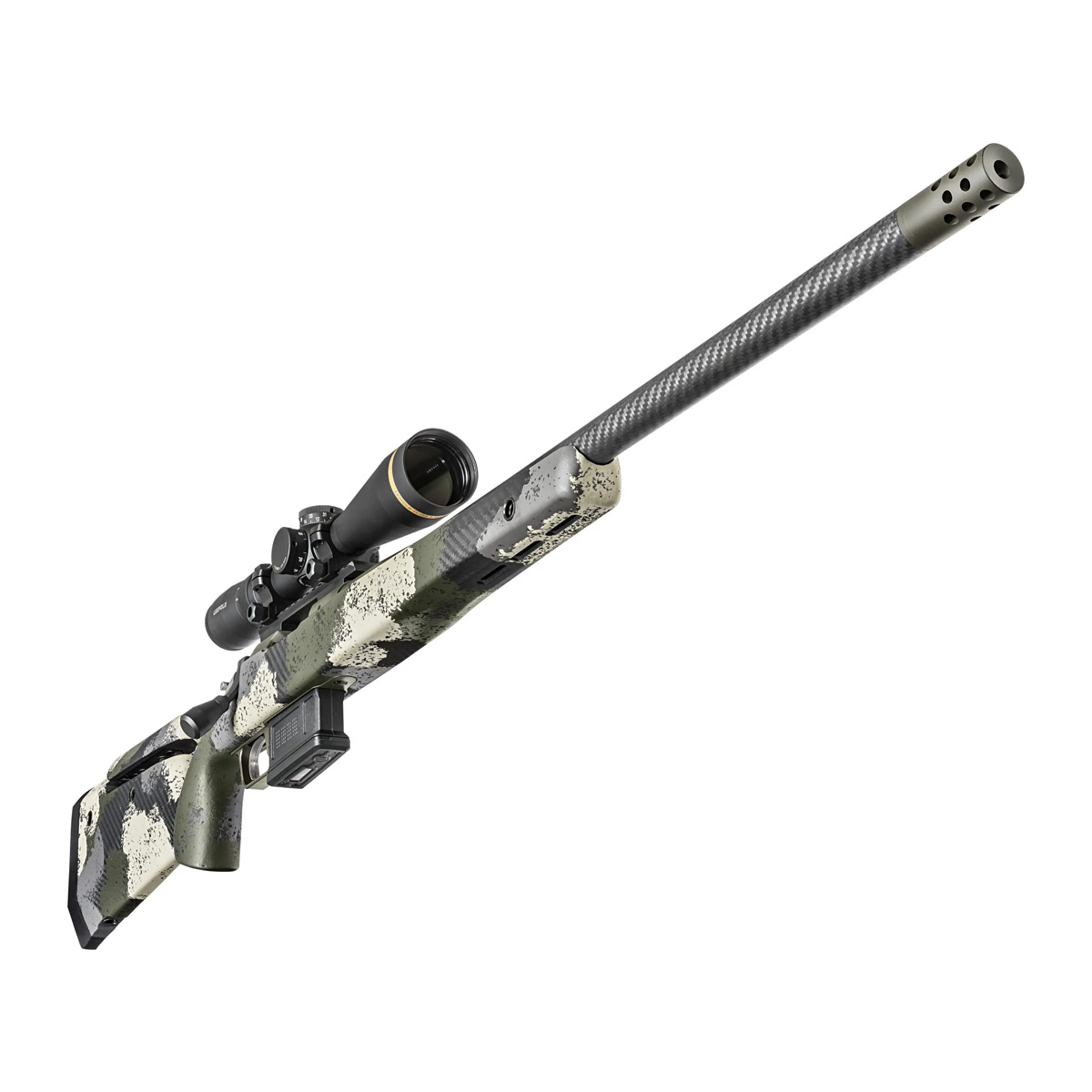 Springfield Armory® has a storied history of building fine firearms for defense and competition. Now, our skilled gun makers set their sights on their next pursuit – the Model 2020 Waypoint™ premium American-made bolt action hunting rifle. This 6.5 Creedmoor rifle features a custom painted Evergreen carbon fiber stock with an adjustable cheek comb, and the carbon fiber barrel delivers precision performance downrange. See the way with the Model 2020 Waypoint™.